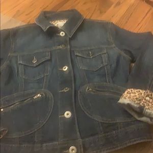 Chicos platinum Jean jacket